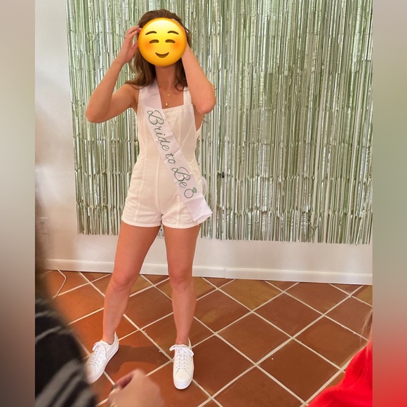 Winona White Denim Romper 12th Tribe - Picture 7 of 8